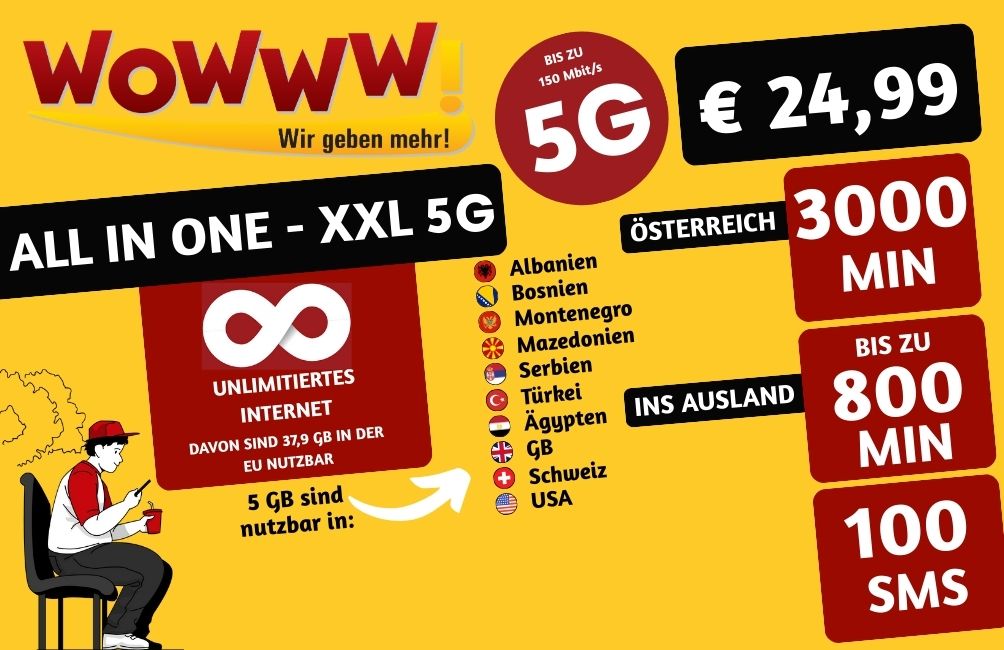 WOWWW! All in One-XXL 5G € 24,99