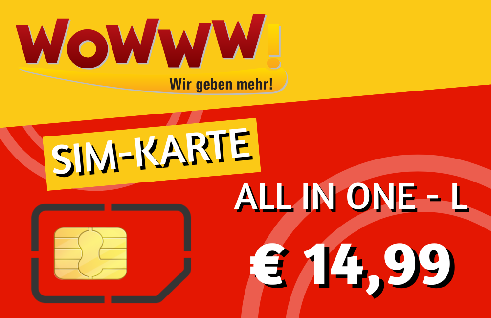 SIM-Karte All in One-L € 14,99