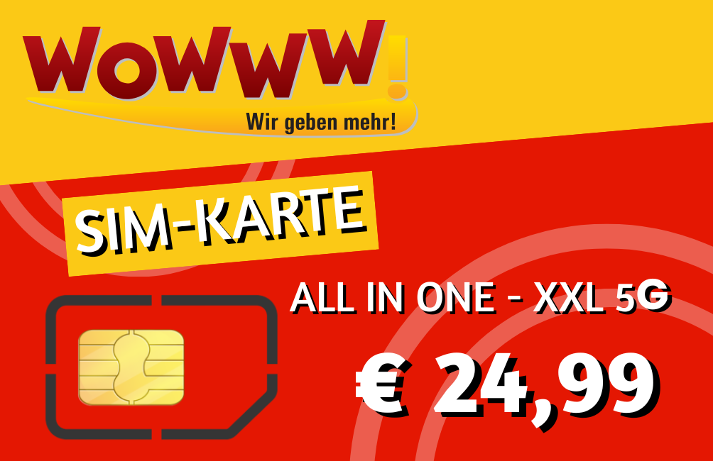 SIM-Karte All in One-XXL 5G € 24,99