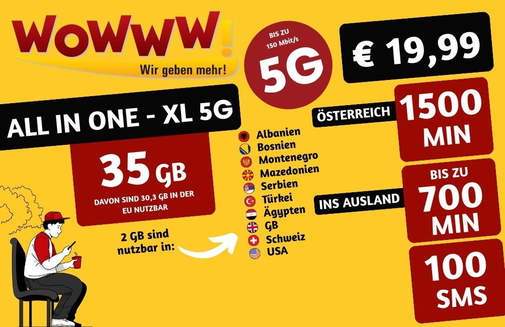 WOWWW! All in One-XL 5G € 19,99