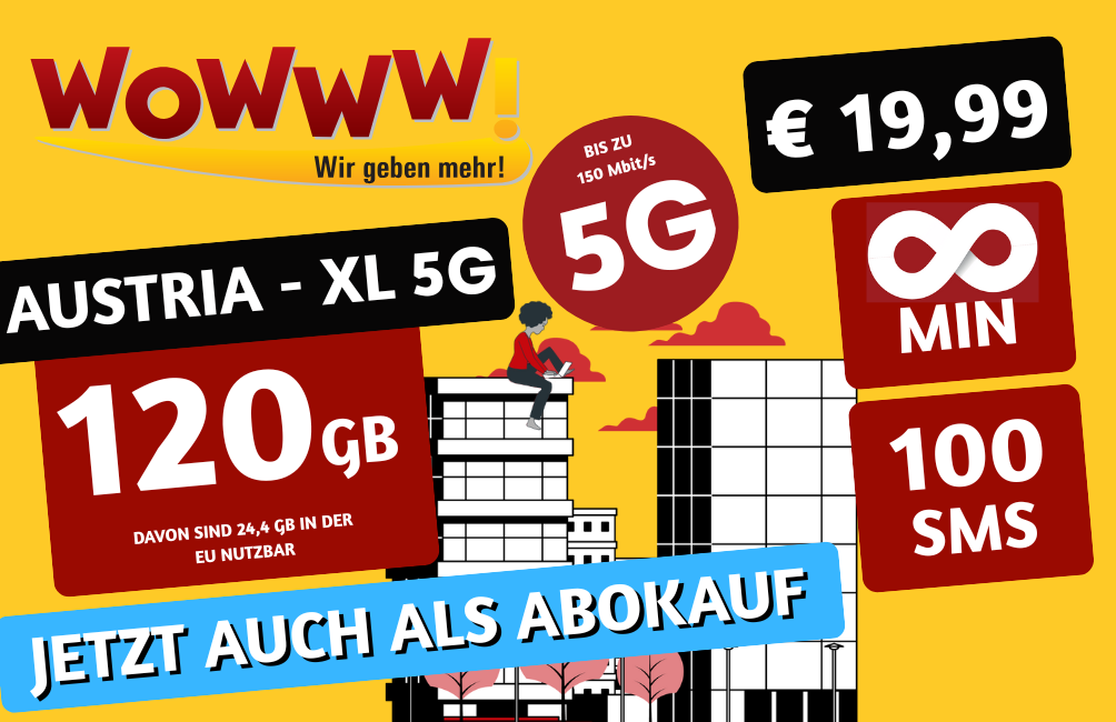 WOWWW! Austria-XL 5G € 19,99 Abokauf