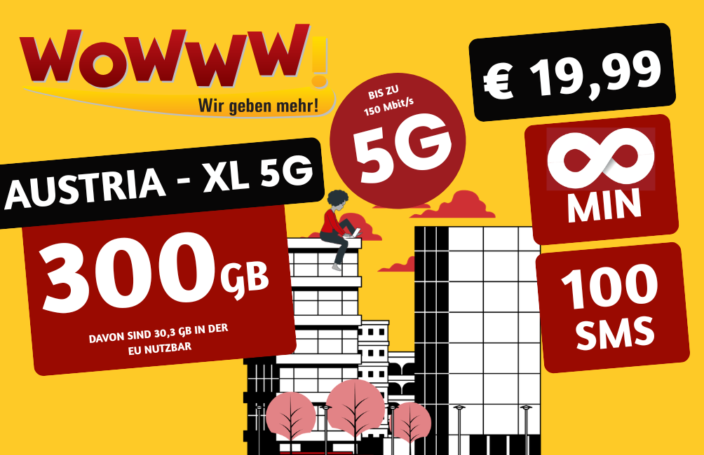 Produktfoto Austria-XL 5G Guthaben Österreich aufladen