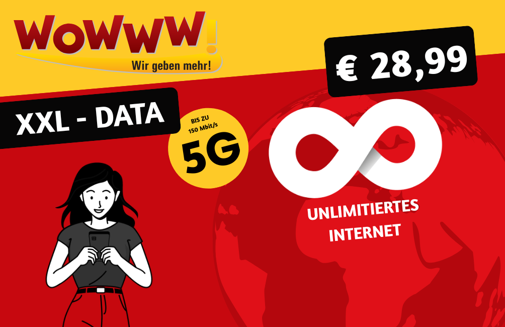 WOWWW! XXL-Data 5G € 28,99